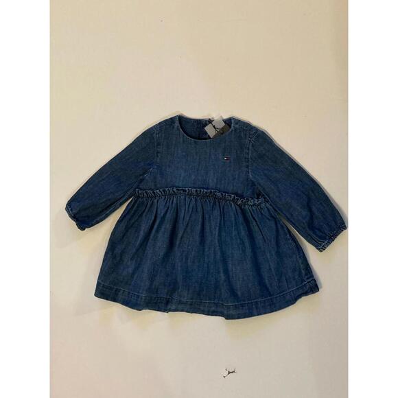 TOMMY HILFIGER BABY GIRL'S DENIM JEANS DRESS SIZE 24  M - Picture 6 of 6